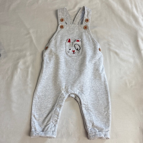 Ellen Degeneres - Light Grey Baby Overalls with adjustable shoulder straps - Picture 1 of 5